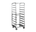 Thumbnail image #1 for Universal Mobile Aluminum Tray-Pan Rack, 18-Slot, 65-Inch High