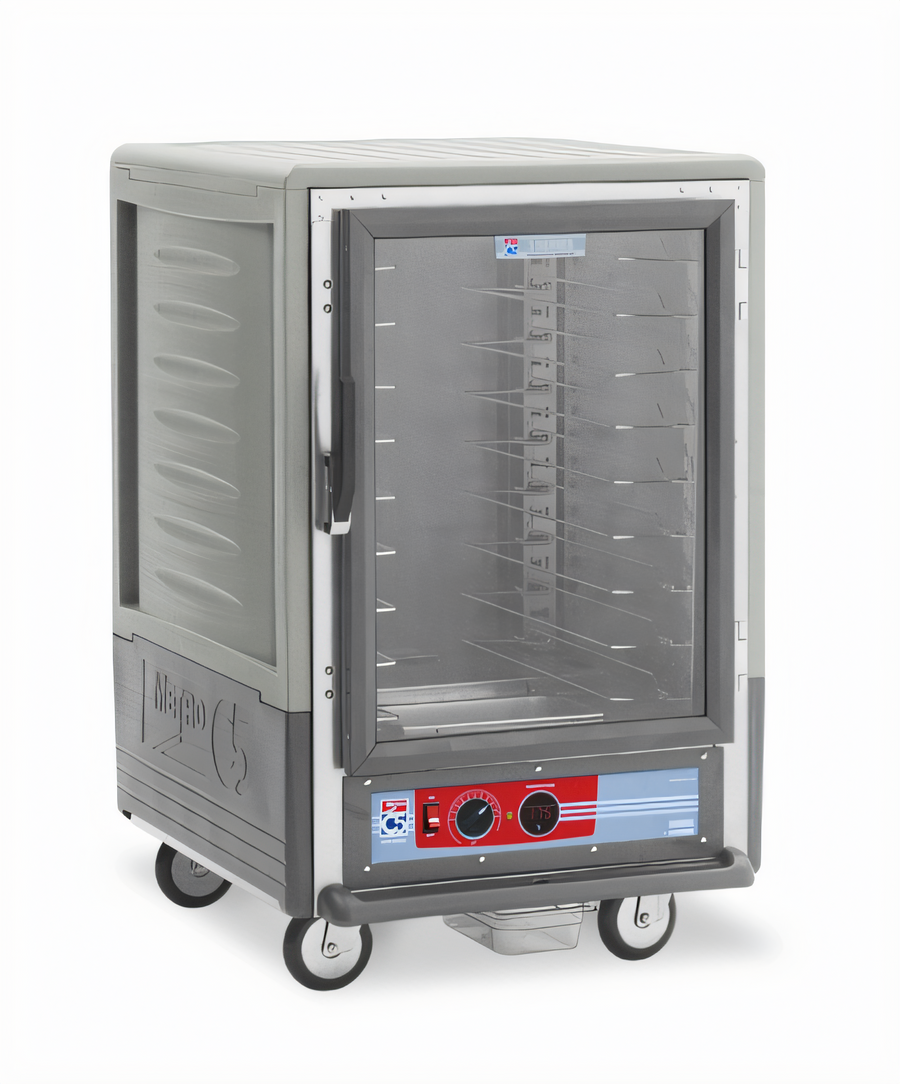 Product image #1 for Metro C5 3 Series Half-Height Heated Holding Cabinet with Clear Polycarbonate Door and Universal Wire Slides