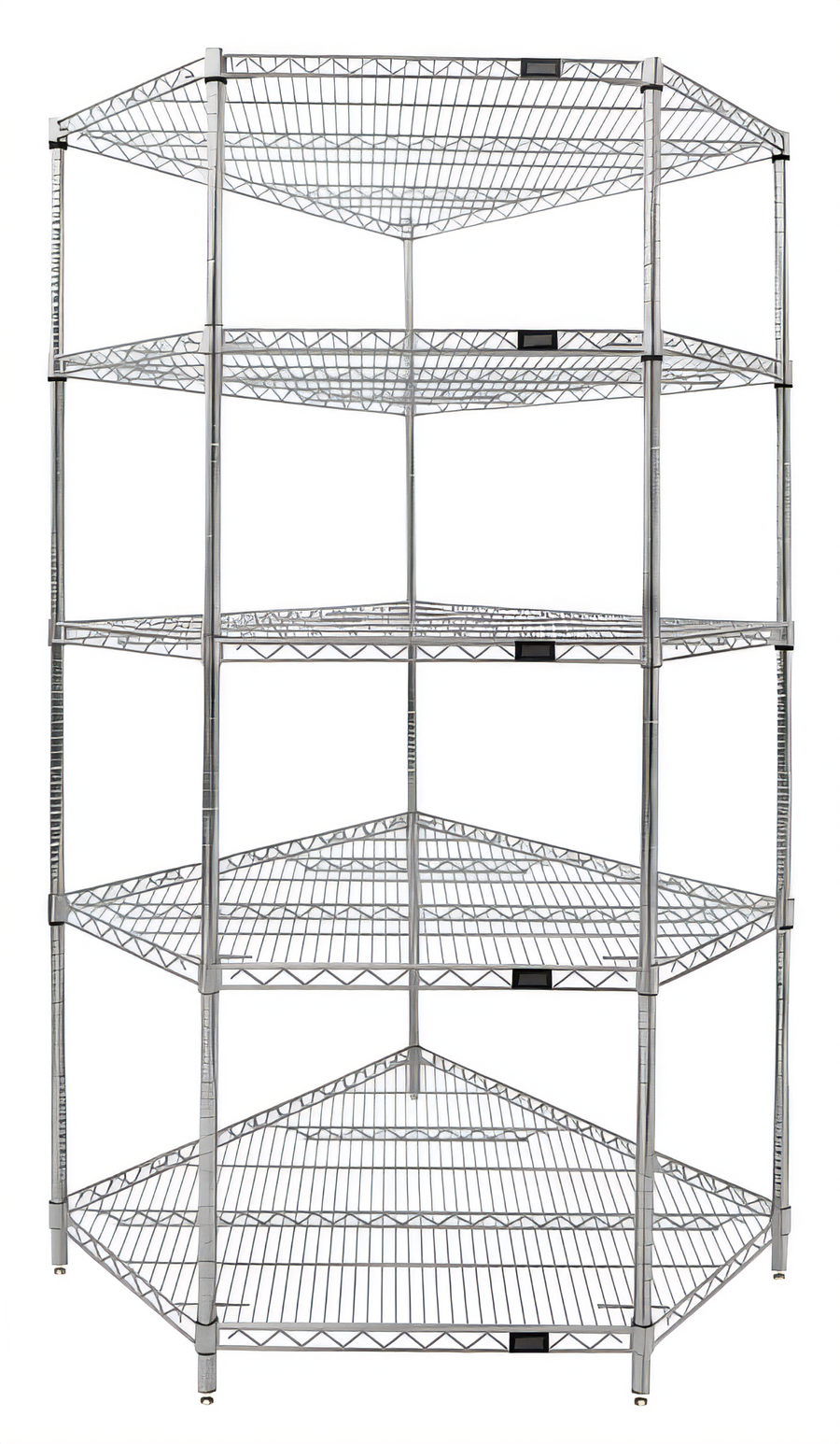 Product image #1 for Quantum 5-Shelf Wire Shelving Starter Kit, 36 x 18 Inches, Chrome Plated