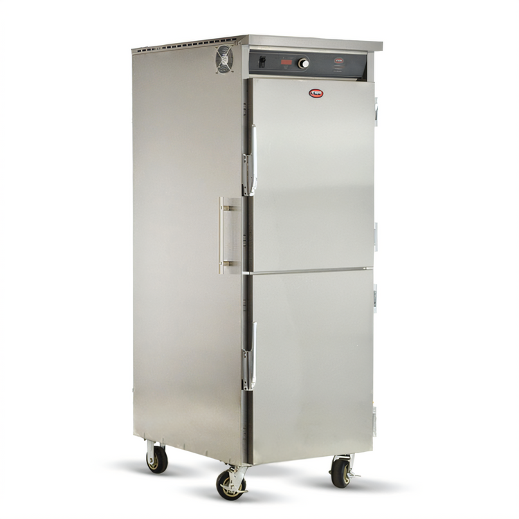 Product image #1 for FWE Slim-Line High Output Mobile Heated Holding Cabinet with Dutch Doors and 13 Pair Universal Tray Slides