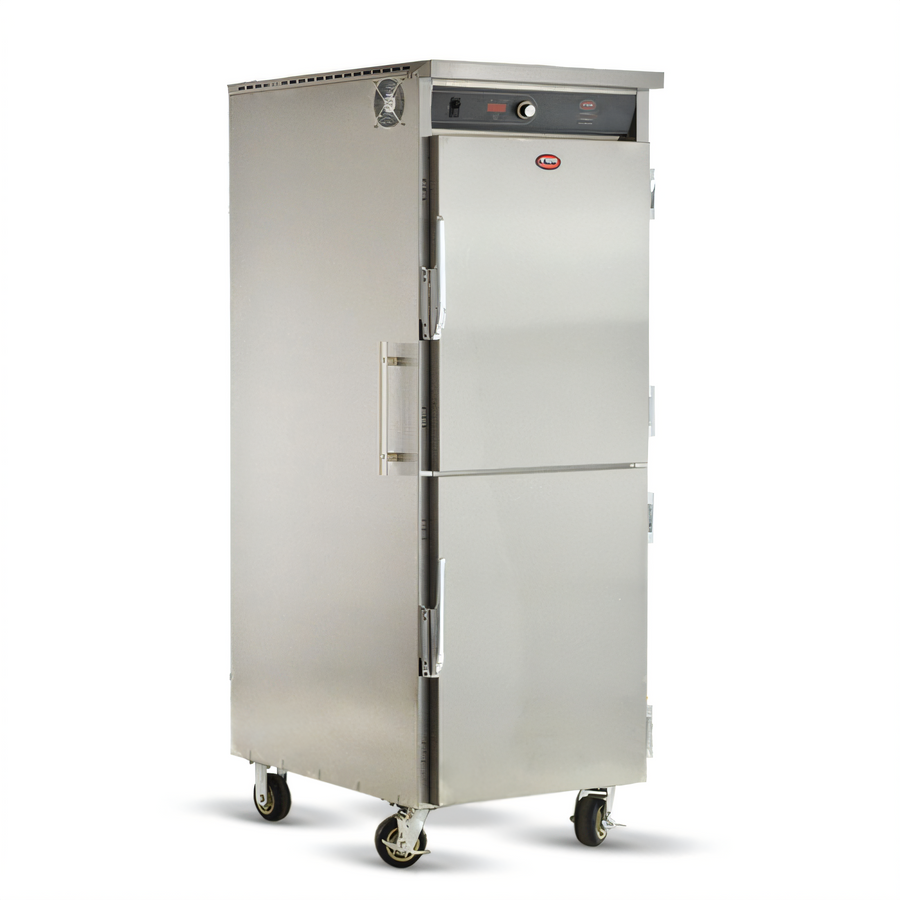 Product image #1 for FWE Slim-Line High Output Mobile Heated Holding Cabinet with Dutch Doors and 13 Pair Universal Tray Slides