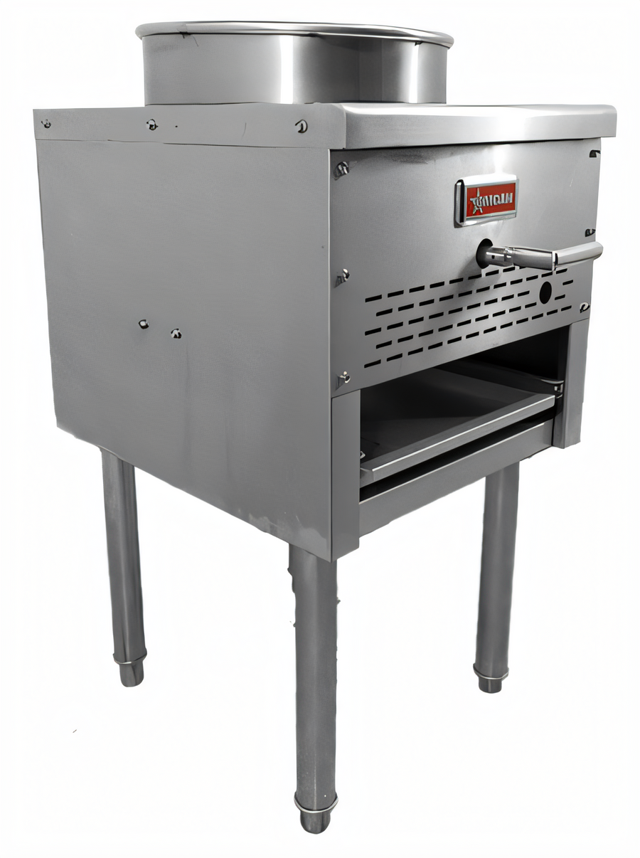 Product image #1 for Omcan USA 13-Inch Single Bowl Natural Gas Wok Range with 95,000 BTU Jet Burner