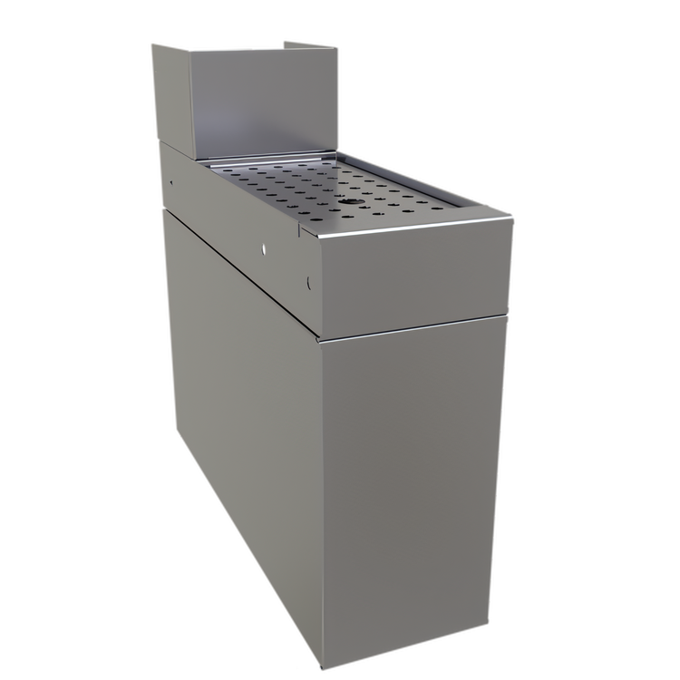 Product image #1 for Glastender TCA Stainless Steel Tubing Chase for 19-Inch Deep Underbar Units, 6-Inch Wide