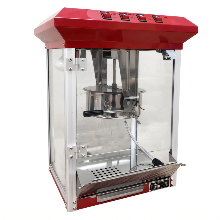 Product image #1 for Admiral Craft Countertop Popcorn Machine with 8 oz Stainless Steel Kettle, Warming Deck, and 3-Switch Operation