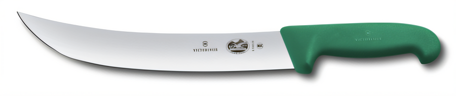 Product image #1 for Victorinox Fibrox HACCP 10-Inch Curved Cimeter Butcher Knife with Green Slip-Resistant Handle