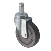 Winco 5-Inch Stem Caster for Wire Shelving, Without Brake