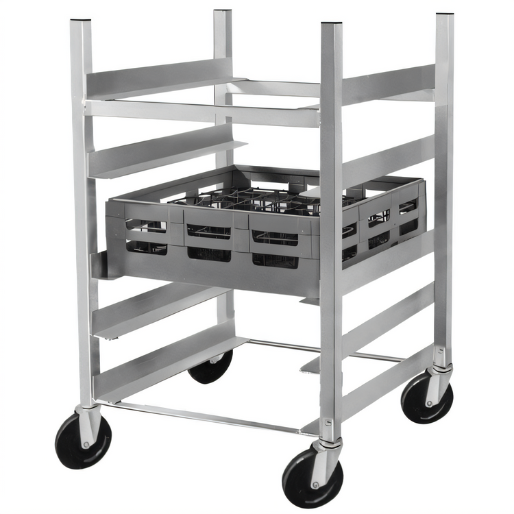 Product image #2 for Channel Manufacturing Aluminum Glass/Oval Tray Rack Dolly with Casters