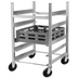 Thumbnail image #2 for Channel Manufacturing Aluminum Glass/Oval Tray Rack Dolly with Casters
