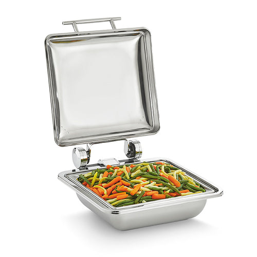 Product image #1 for Vollrath Mirage® 5.6 Quart Induction Chafer with Food Pan and Hinged Stainless Steel Cover