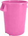 Thumbnail image #1 for Bronco 20 Gallon Round Stackable Waste Container, Bright Pink