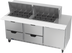 Thumbnail image #1 for Beverage-Air Mega Top Refrigerated Sandwich Prep Table, 72-Inch, 3-Section, 4 Drawers, 1 Door, 24-Pan