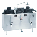 Thumbnail image #1 for BUNN 20500.0001 Automatic Twin 3-Gallon Coffee Urn, 6-Gallon Total, Stainless Steel, Hot Water Faucet, Plumbed