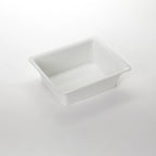 Thumbnail image #1 for American Metalcraft MRECB13 Rectangular Half-Size Melamine Bowl, 176 oz., White, 12 3/4 x 10 3/8 x 4 in. Case of 12