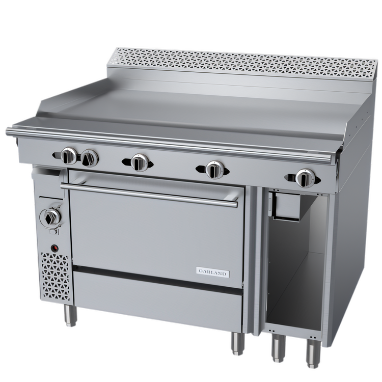 Product image #1 for Garland Cuisine Series 48-Inch Heavy Duty Gas Griddle Top Range with Valve-Controlled Griddle and Convection Oven