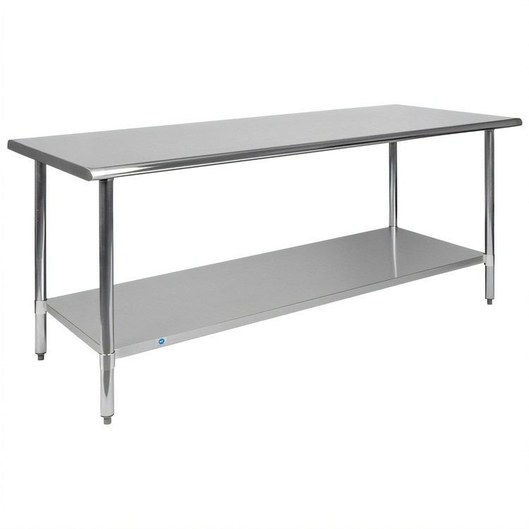 Product image #1 for 72 Inch x 30 Inch Stainless Steel Prep and Work Table with Undershelf
