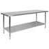 Thumbnail image #1 for 72 Inch x 30 Inch Stainless Steel Prep and Work Table with Undershelf