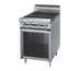 Thumbnail image #1 for Titan JTRH-8 72 Inch Heavy Duty Gas Range with (8) Open Burners and Cabinet Base