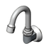 Thumbnail image #1 for Wall-Mount Dummy Swivel Gooseneck Spout with 2.2 GPM Aerator