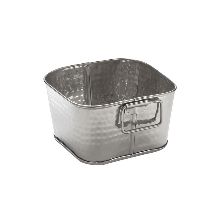 Product image #1 for American Metalcraft Square Stainless Steel Cooling Tub, 1-3/8 qt.