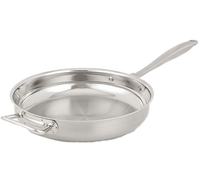 Vollrath Intrigue 12 1/2-Inch Mirror Finish Stainless Steel Induction Ready Fry Pan with Helper Handle