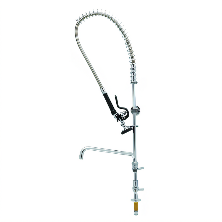 Product image #1 for equip Single-Hole Deck Mount Pre-Rinse Unit with 14-Inch Swing Nozzle and Add-On Faucet