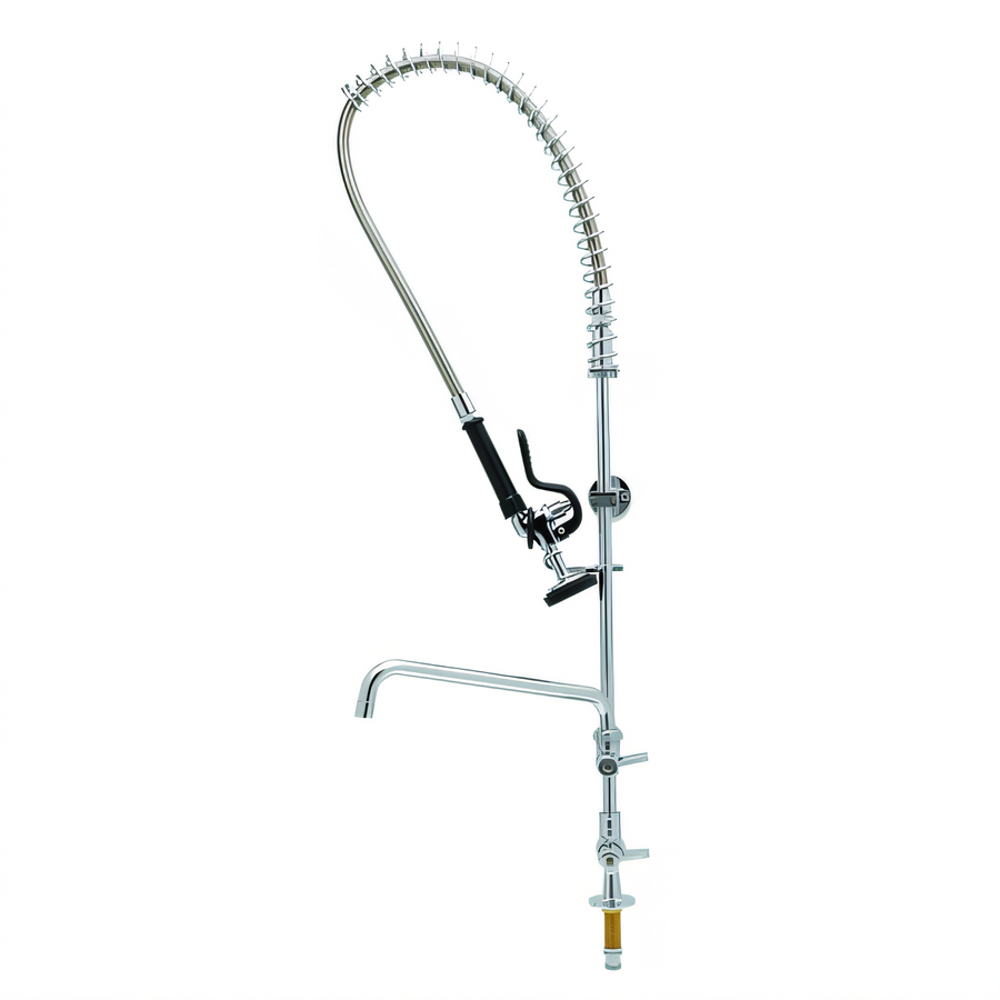 Product image #1 for equip Single-Hole Deck Mount Pre-Rinse Unit with 14-Inch Swing Nozzle and Add-On Faucet