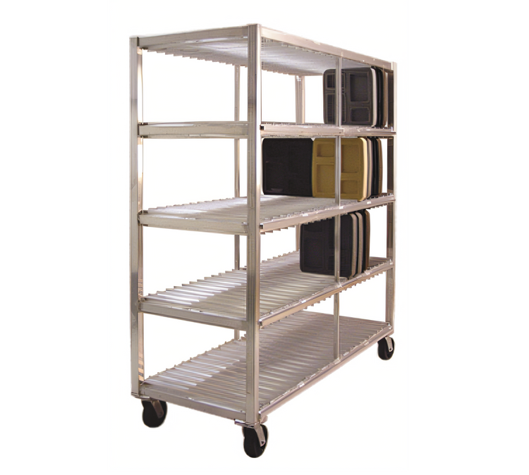 Product image #1 for New Age Mobile Aluminum Tray Drying Rack, 4-Level, 320-Tray Capacity