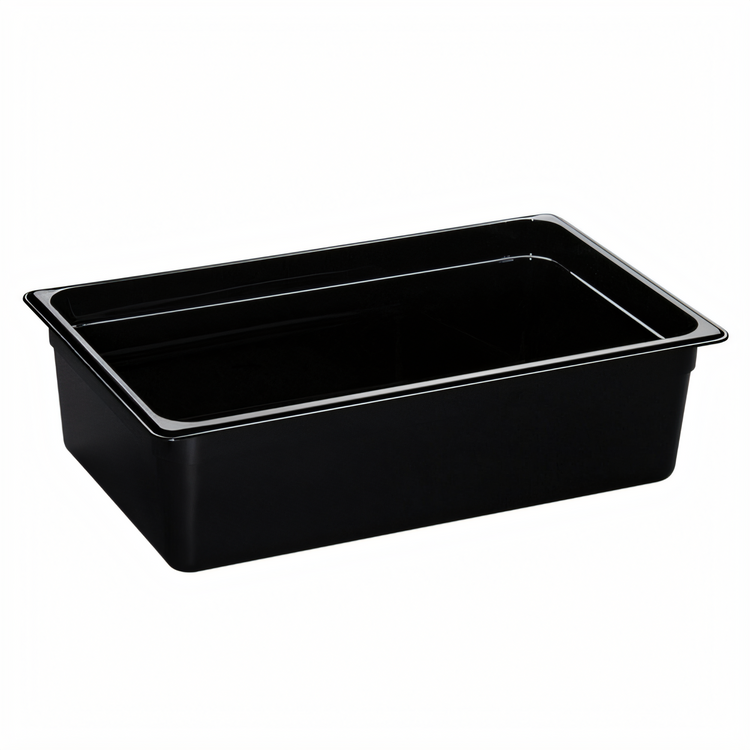 Product image #2 for Cambro H-Pan™ 1/1 Full-Size 6-Inch Deep High-Heat Plastic Hot Food Pan, Black