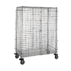 Thumbnail image #1 for Metro Super Erecta SEC53LK3 Mobile Wire Security Cage with Aluminum Dolly, Green Epoxy Finish, 38-1/2 x 28-1/16 x 68-1/2 in.