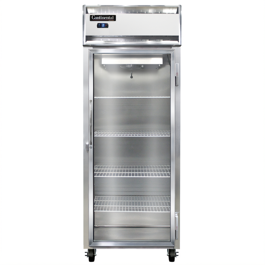 Product image #1 for Continental Refrigerator 1FESNSSGD Extra-Wide Shallow Depth Reach-In Display Freezer
