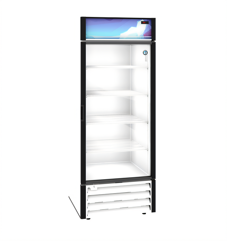 Product image #1 for Hoshizaki 1-Section Glass Door Freezer Merchandiser, 20.71 Cu. Ft., Bottom-Mount, White