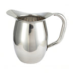 Thumbnail image #1 for Winco WPB-3 3-Quart Heavy-Weight Stainless Steel Bell Pitcher with Handle and Mirror Finish Case of 24
