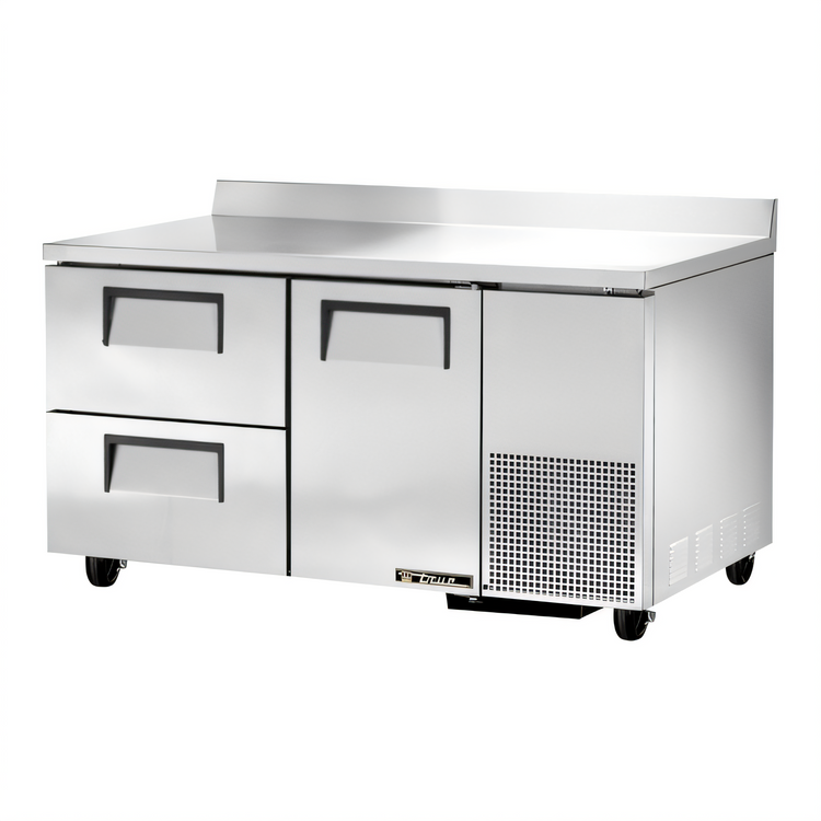 Product image #1 for True 60-1/4 Inch Deep Worktop Refrigerator with 1 Door and 2 Drawers