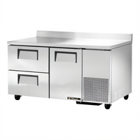 True 60-1/4 Inch Deep Worktop Refrigerator with 1 Door and 2 Drawers