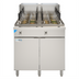 Thumbnail image #1 for KoolMore 22-Gallon Dual-Tank Natural Gas Freestanding Pasta Cooker with 12 Baskets, 140,000 BTU