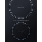Thumbnail image #1 for Summit Commercial Summit Appliance SINC2B115 12-Inch Built-In 2-Burner Induction Cooktop, Digital Touch Controls, 115V