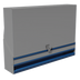 Thumbnail image #1 for Advance Tabco Prestige Single-Tier Stainless Steel Speed Rail with Locking Cover, 48 Inch, 12-Bottle Capacity