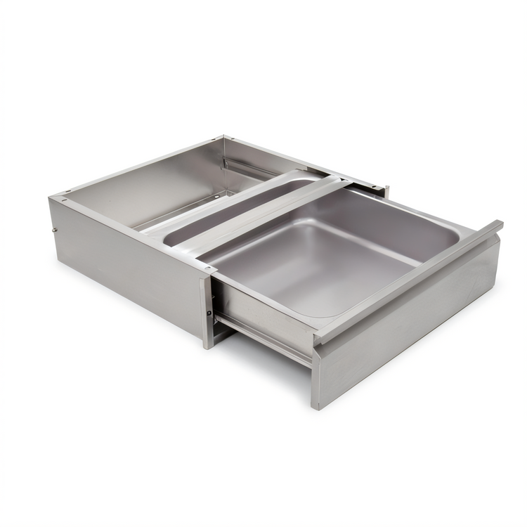 Product image #1 for John Boos 20 Inch x 20 Inch x 5 Inch Stainless Steel Self-Closing Work Table Drawer