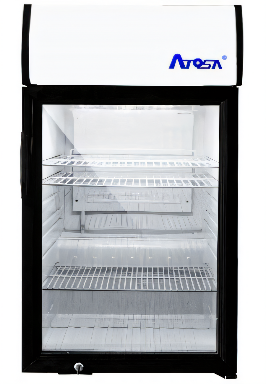 Product image #1 for Atosa Countertop Cold Wall Glass Door Refrigerator Merchandiser, 2.4 Cu. Ft., Black, 1-Door