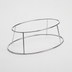 Thumbnail image #1 for American Metalcraft Oval Stainless Steel Seafood Stand Display Rack, 4-Inch High