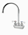 Thumbnail image #1 for Krowne Royal Series Low-Lead Splash-Mounted Gooseneck Commercial Faucet, 8-1/2 Inch Spout, 4 Inch Centers