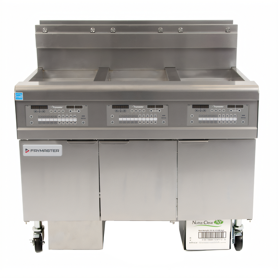Product image #1 for Frymaster OCF30 Oil-Conserving Gas Fryer Battery with Built-In Filtration, 3 x 30 lb Full Frypots