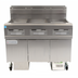 Thumbnail image #1 for Frymaster OCF30 Oil-Conserving Gas Fryer Battery with Built-In Filtration, 3 x 30 lb Full Frypots