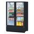 Thumbnail image #1 for Turbo Air Super Deluxe Two-Section Glass Door Refrigerated Merchandiser, 44.2 Cu. Ft., Self-Contained Bottom-Mounted, Hinged Double-Pane Doors