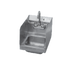Thumbnail image #1 for Serv-Ware Wall-Mounted Stainless Steel Hand Sink with Double Splash Guards and Faucet, 12 x 16 x 12.5 Inches