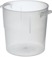 Carlisle 6 Qt Round Translucent Polypropylene Bain Marie Container