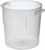 Thumbnail image #1 for Carlisle 6 Qt Round Translucent Polypropylene Bain Marie Container