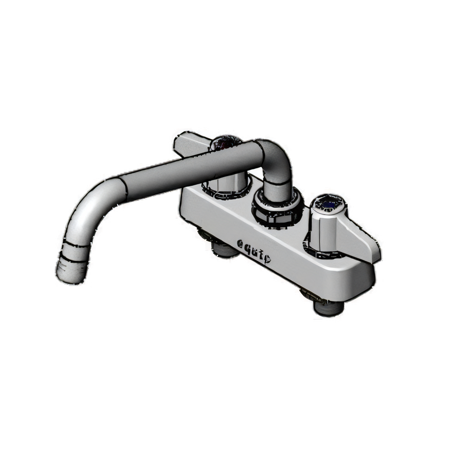 Product image #1 for equip 4" Centers Deck Mount Workboard Faucet with 8" Swing Nozzle