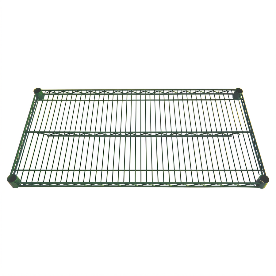 Product image #1 for CAC China 60" x 24" Epoxy Coated Green Wire Shelf, 600 lb. Capacity