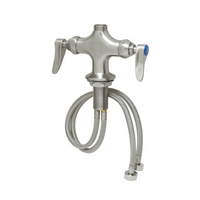 EverSteel Stainless Steel Single-Hole Deck-Mount Mixing Faucet with Swivel Outlet, Less Nozzle